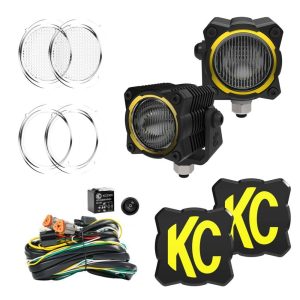 KC HiLiTES™ Flex Era® 1 LED Light Pod Master Kit Pair w/ Harness, Lenses, Covers
