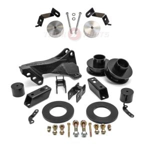ReadyLIFT® 2.5" Leveling Kit w/Track Bar Relocation Bracket & Auto-Leveling Headlight Kit (11-25 Ford Super Duty)