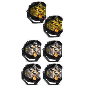 Baja Designs® LP6 Pro LED Driving/Combo Lights (2 Amber, 4 Clear)