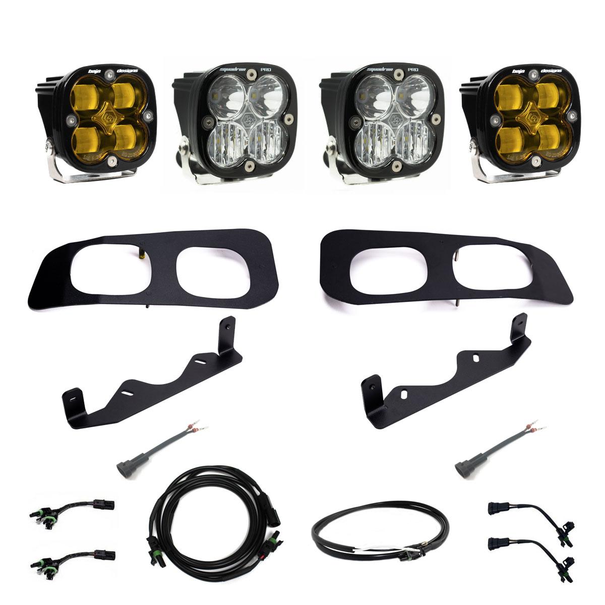Baja Designs™ Squadron SAE Pro LED Fog Lights Upfitter Kit (23-25 Ford F250/F350)