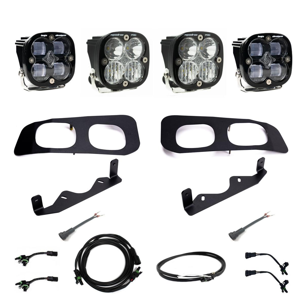 Baja Designs™ Squadron SAE Pro LED Fog Lights Upfitter Kit (23-25 Ford F250/F350)