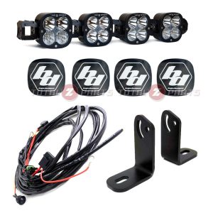 Baja Designs™ 4 XL Linkable LED Universal Light Bar w/Brackets, Wiring Harness, Rock Guards