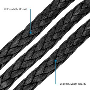 Borne Off-Road® 12K Electric Winch Black Synthetic Rope Borne Off-Road® 12K Electric Winch Black Synthetic Rope