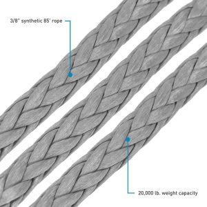 Borne Off-Road® 12K Electric Winch Gray Synthetic Rope Borne Off-Road® 12K Electric Winch Gray Synthetic Rope