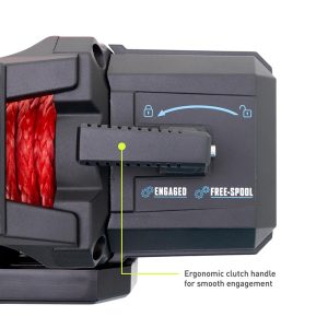 Borne Off-Road® 12K Electric Winch - Red Synthetic Rope Borne Off-Road® 12K Electric Winch - Red Synthetic Rope