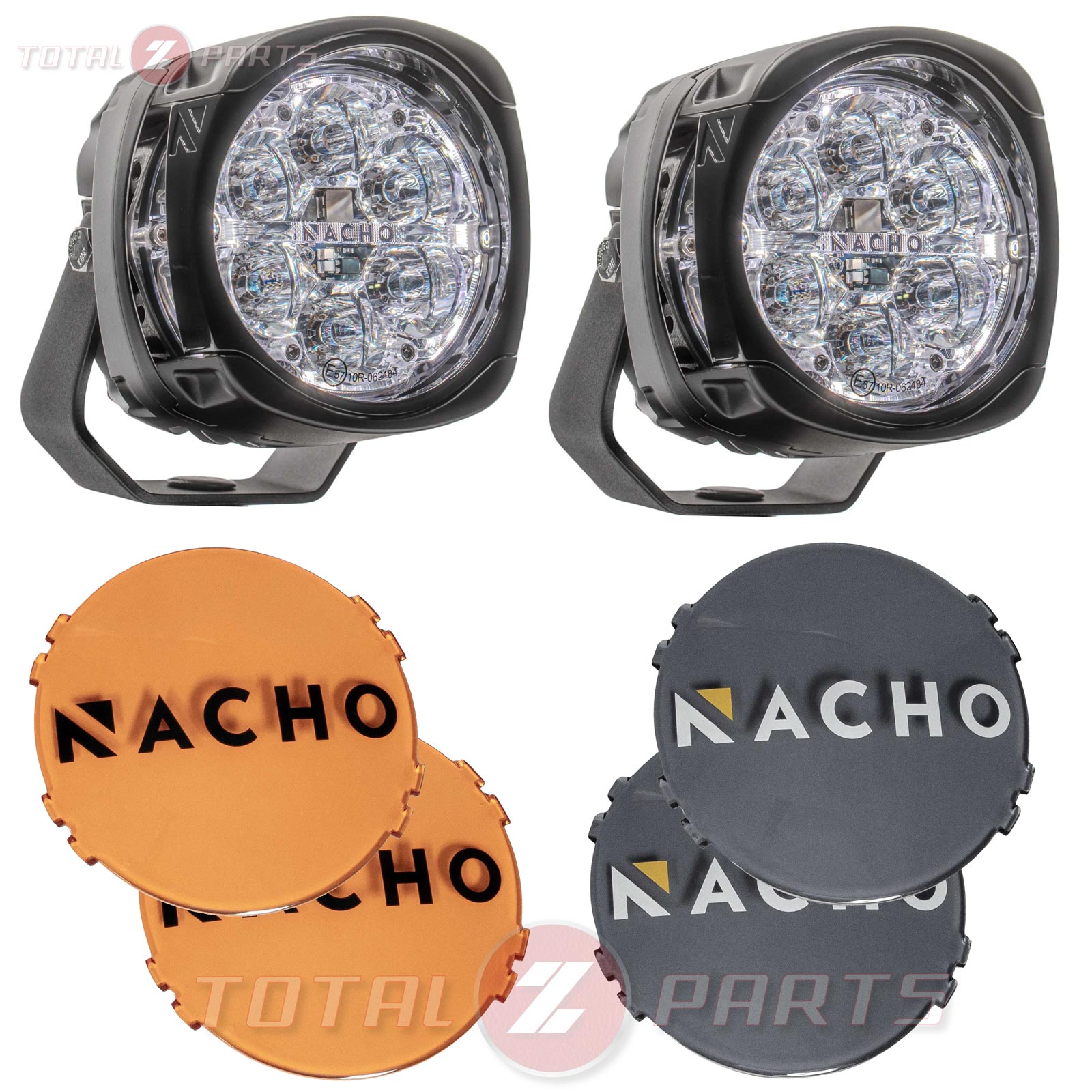 NACHO Quatro Spot 4-inch Offroad LED Fog Lights Pair