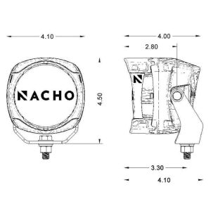NACHO Quatro Spot 4-inch Offroad LED Fog Lights Pair NACHO Quatro Spot 4-inch Offroad LED Fog Lights Pair