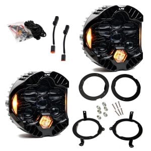 Baja Designs® DOT LP6 Headlight Kit (Amber DRL) for Wrangler JL / Gladiator JT (w/Halogen)