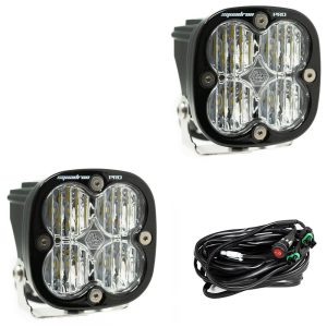 Baja Designs® Squadron Pro™ LED Pair Wide Cornering Fog Lights & Amber Rock Guards