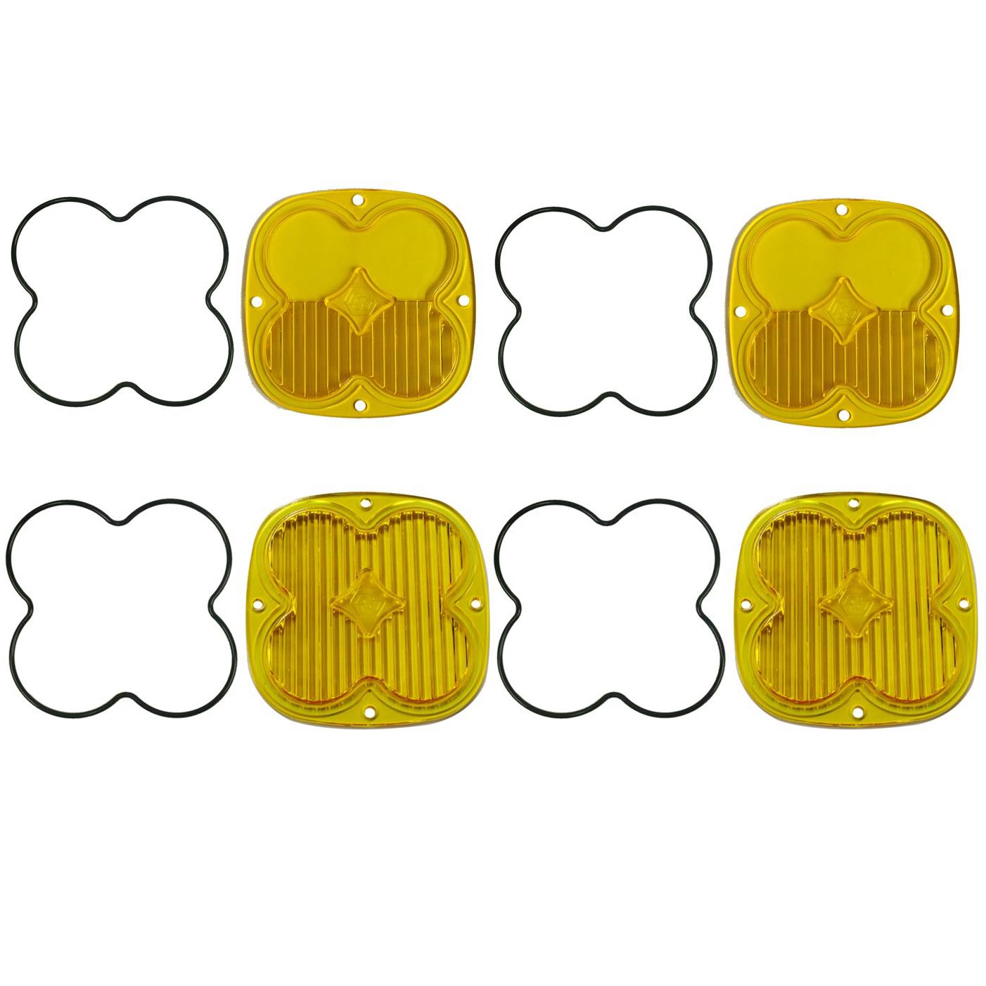 Baja Designs® Amber Lens Kits for XL Sport, Pro, XL80, Linkable (2 Driving/Combo, 2 Wide)