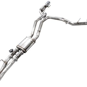 AWE Tuning® SwitchPath™ Catback Exhaust, Chrome Silver Tips (23-25 Ford Raptor R) AWE Tuning® SwitchPath™ Catback Exhaust, Chrome Silver Tips (23-25 Ford Raptor R)