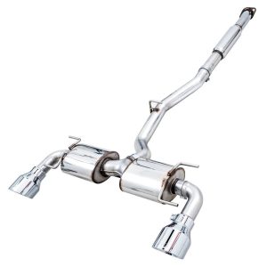 AWE Tuning® Catback Touring Exhaust, Chrome Tips (Toyota 86/GR86, Scion FR-S, Subaru BRZ)