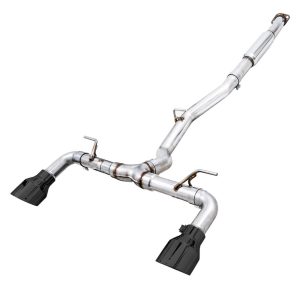 AWE Tuning® Catback Track Exhaust, Black Tips (Toyota 86/GR86, Scion FR-S, Subaru BRZ)