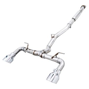 AWE Tuning® Catback Track Exhaust, Chrome Tips (Toyota 86/GR86, Scion FR-S, Subaru BRZ)