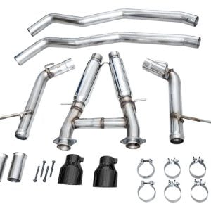 AWE Tuning® Catback Track Edition Exhaust, Black Tips (18-25 Dodge Durango SRT & Hellcat) AWE Tuning® Catback Track Edition Exhaust, Black Tips (18-25 Dodge Durango SRT & Hellcat)