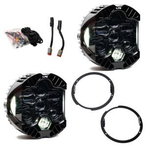 Baja Designs® DOT LP6 Headlight Kit (White DRL) for 07-18 Jeep Wrangler JK