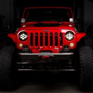 Baja Designs® DOT LP6 Headlight Kit (White DRL) for 07-18 Jeep Wrangler JK