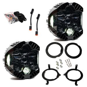 Baja Designs® DOT LP6 Headlight Kit (White DRL) for Wrangler JL / Gladiator JT (w/Halogen)