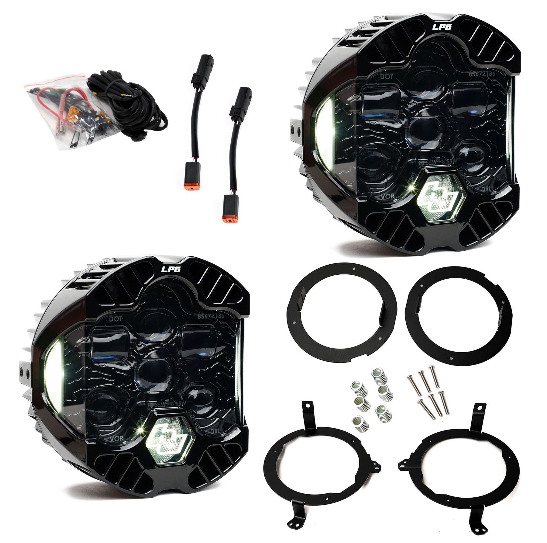 Baja Designs® DOT LP6 Headlight Kit (White DRL) for Wrangler JL / Gladiator JT (w/Halogen) Baja Designs® DOT LP6 Headlight Kit (White DRL) for Wrangler JL / Gladiator JT (w/Halogen)