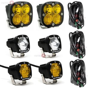 Baja Designs® Squadron Sport Amber, S1 LED Pair Amber Wide, S1 LED Pair Clear Spot