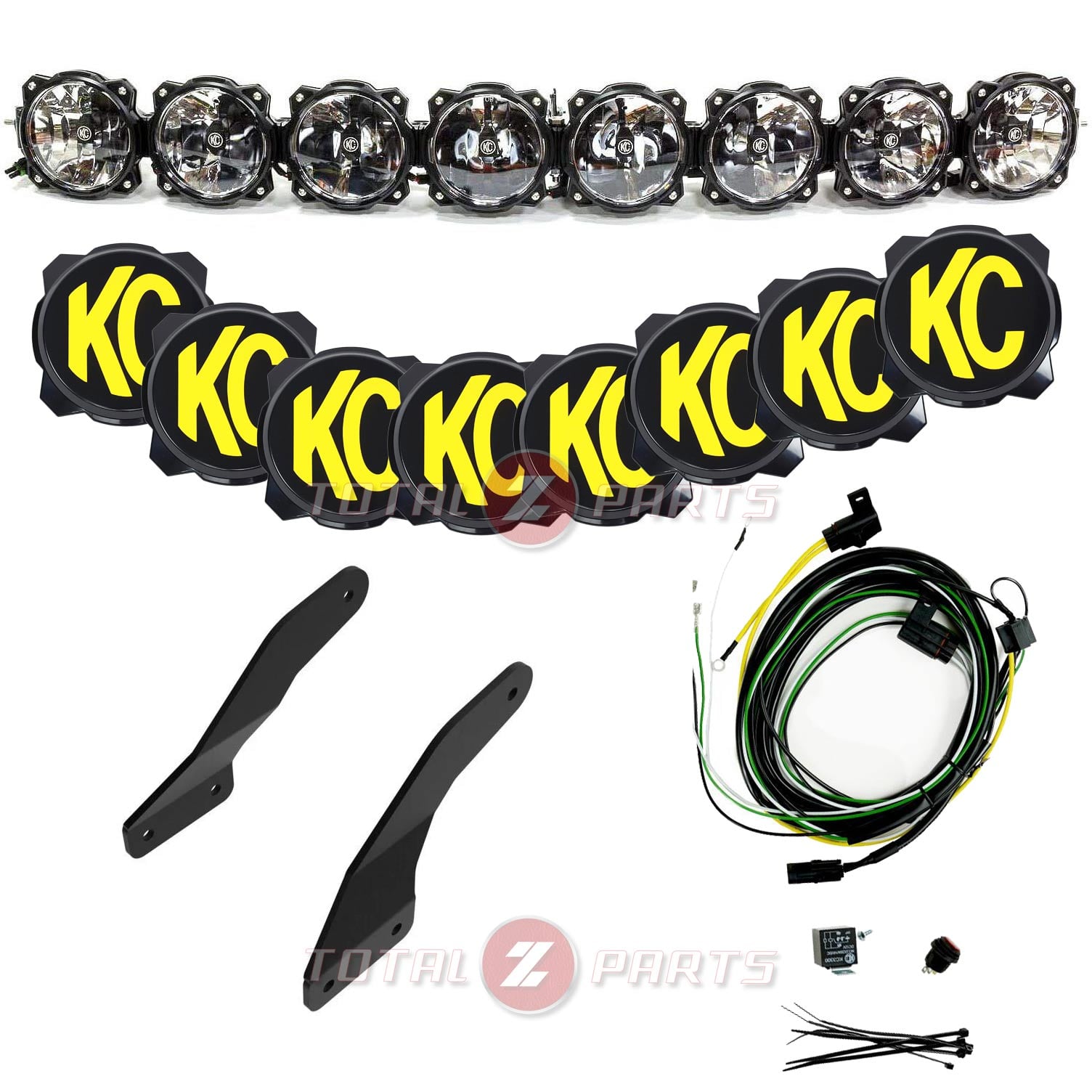 KC HiLites Pro6 Gravity® 8-Light LED Light Bar Kit & Brackets for Maverick R KC HiLites Pro6 Gravity® 8-Light LED Light Bar Kit & Brackets for Maverick R