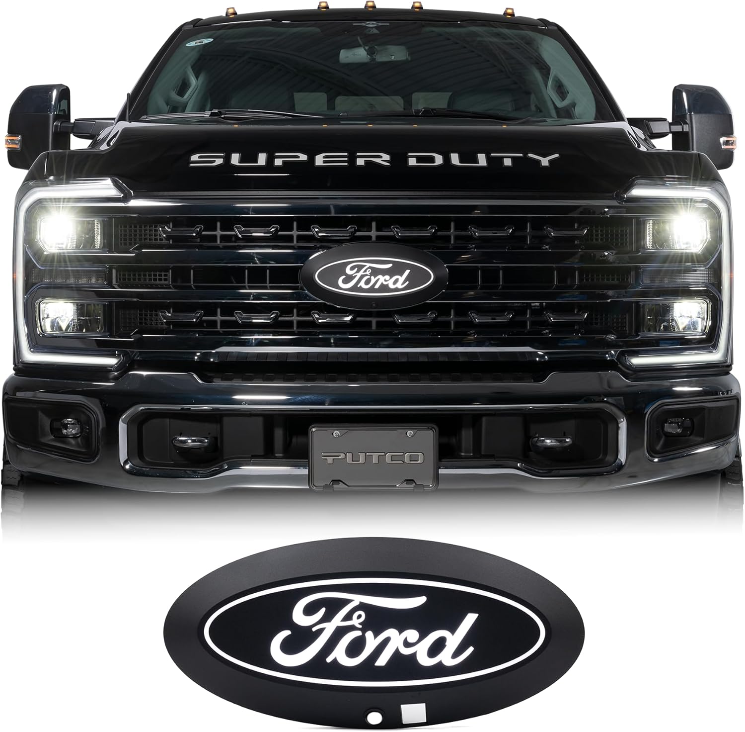 Putco® Luminix White LED Front Emblem (23-26 Ford F250/F350/F450 w/Camera & Washer)