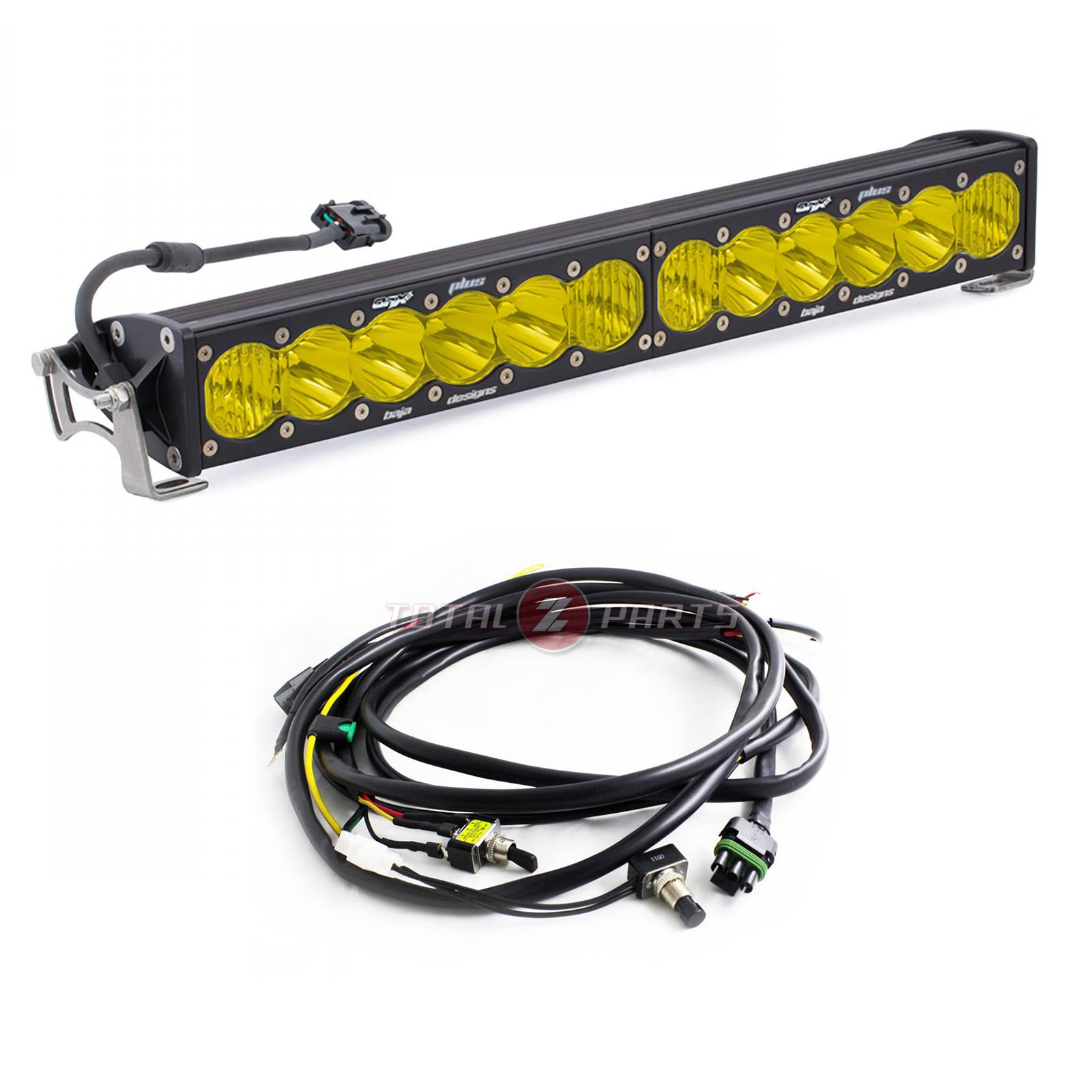 Baja Designs® Amber 20″ Driving/Combo OnX6+™ LED Light Bar & High/Low Harness