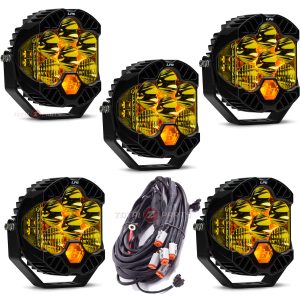 Baja Designs® 5x Amber LP6 Pro LED Driving/Combo Lights & Upfitter Harness Baja Designs® 5x Amber LP6 Pro LED Driving/Combo Lights & Upfitter Harness