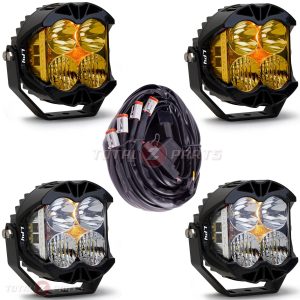 Baja Designs® 4x LP4 Pro 5" LED Driving/Combo Lights (2 Clear, 2 Amber) & Upfitter Wiring