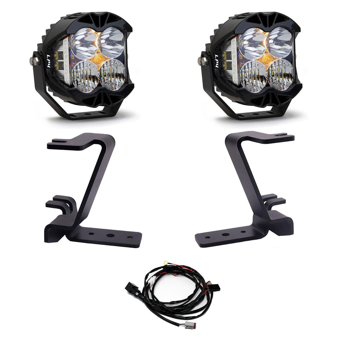 Baja Designs® LP4 A-Pillar Ditch Lights Kit, Toggle Harness (23-25 Ford F-250, F-350)