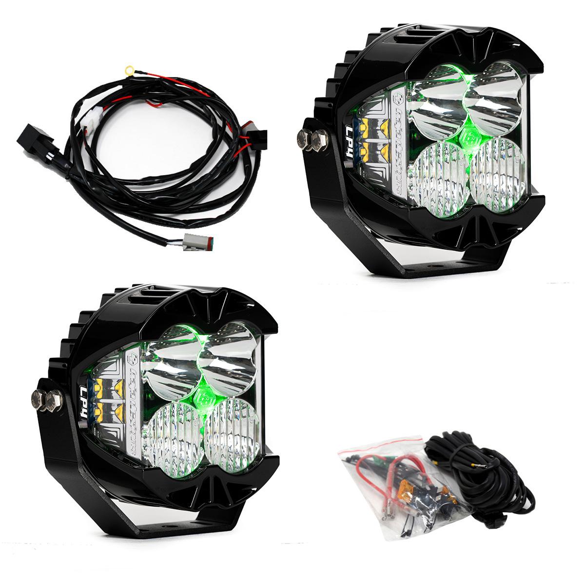 Baja Designs® LP4 Pro LED Clear Driving/Combo Light Pods Pair (Green Backlight) Baja Designs® LP4 Pro LED Clear Driving/Combo Light Pods Pair (Green Backlight)