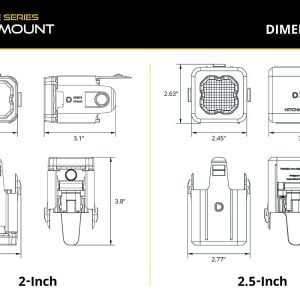 Diode Dynamics® Hitch Mount LED Pod C1R Reverse Brake Light Kit for 19-26 GMC Sierra 1500