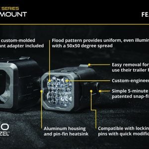 Diode Dynamics® Hitch Mount LED Pod C1R Reverse Brake Light Kit for 19-26 GMC Sierra 1500