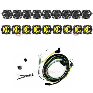KC HiLiTES™ Gravity® Titan™ 57-inch LED Light Bar 9-Light w/Covers & Wiring Harness