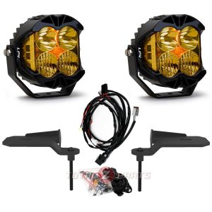 Baja Designs® LP4 Pro 5" Amber LED Ditch Light Pods Brackets Kit for 20+ Jeep 392/Mojave