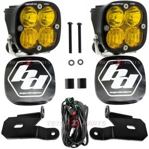 Baja Designs® Squadron Pro 3" Amber Ditch Light Pods Brackets Kit for 18+ Jeep JL/JT