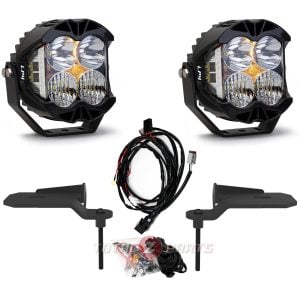 Baja Designs® LP4 Pro 5" Clear LED Ditch Light Pods Brackets Kit for 20+ Jeep 392/Mojave