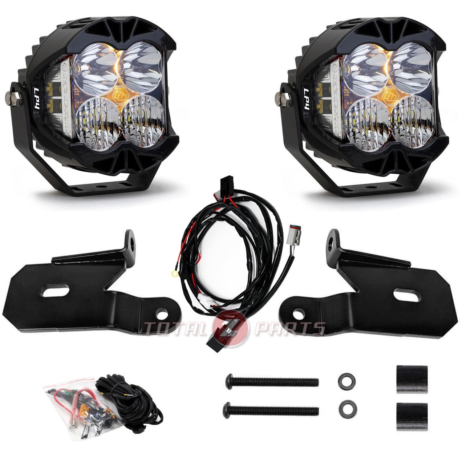 Baja Designs® LP4 Pro 5″ LED Ditch Light Pods Brackets Kit for 18+ Jeep JL/JT