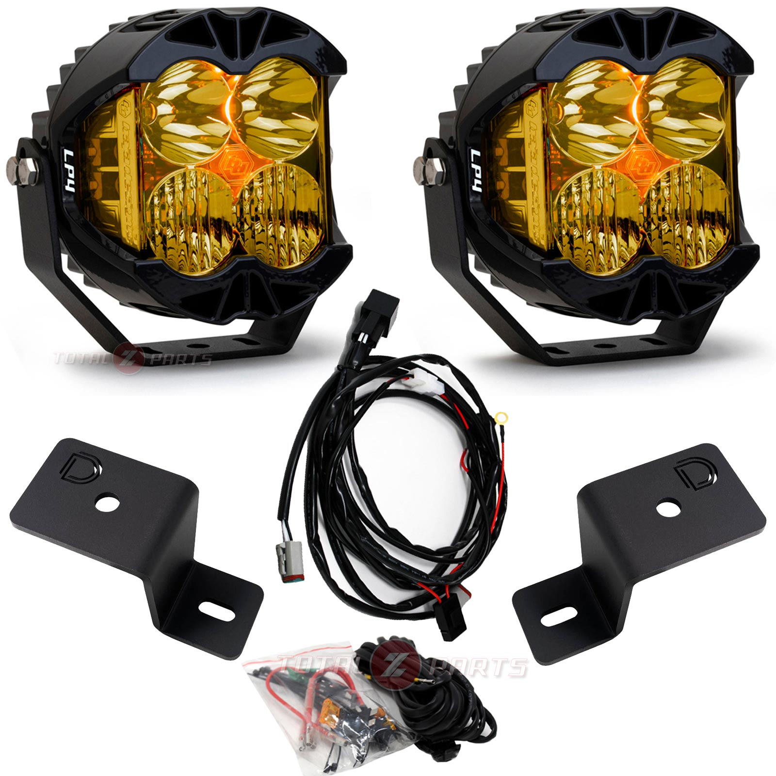 Baja Designs® LP4 Pro Amber Ditch Lights Pods Kit for 21+ Ford F-150/Raptor/Lightning Baja Designs® LP4 Pro Amber Ditch Lights Pods Kit for 21+ Ford F-150/Raptor/Lightning