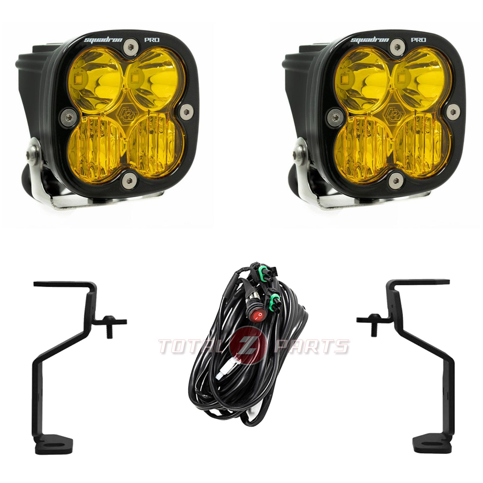 Baja Designs® Squadron Pro Amber Ditch Lights Kit for 21+ Ford F-150/Raptor/Lightning