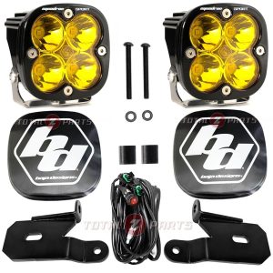 Baja Designs® Squadron Sport 3" Amber Spot Ditch Light Kit for 18+ Jeep JL/JT