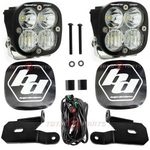 Baja Designs® Squadron Sport 3" Clear Ditch Light Pods Brackets Kit for 18+ Jeep JL/JT
