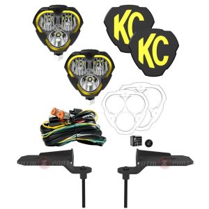 KC HiLiTES™ Flex Era® 3 LED Ditch Light Pods Kit for 21+ Jeep JL/JT 392/Mojave