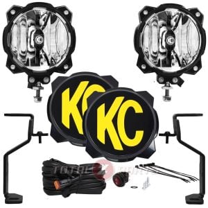 KC HiLiTES™ Gravity® Pro6 Driving SAE Ditch Light Pods Kit for 21+ Ford F-150/Raptor/Lightning