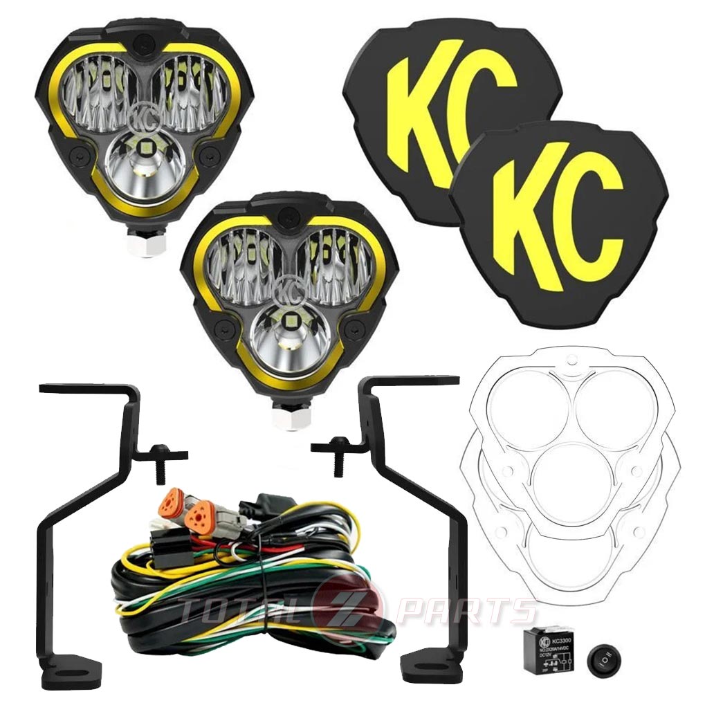 KC HiLiTES™ Flex Era® 3 LED Ditch Light Pods Kit for 21+ F-150/Raptor/Lightning