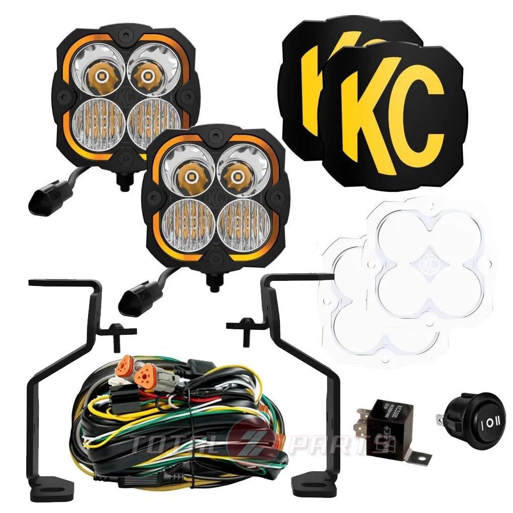 KC HiLiTES™ Flex Era® 4 LED Ditch Light Pods Kit for 21+ Ford F-150/Raptor/Lightning
