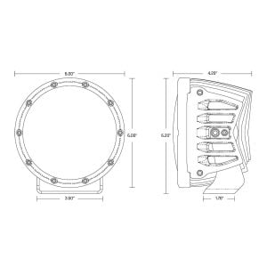 Rigid Industries® 360-Series RGBW Spot 6-inch Round Light Pods, Brackets, Wiring Rigid Industries® 360-Series RGBW Spot 6-inch Round Light Pods, Brackets, Wiring