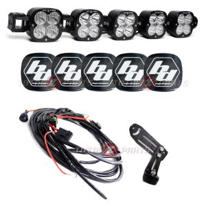 Baja Designs™ 5 XL Pro Linkable LED Light Bar 20,475 lm, Wiring Harness, Rock Guards