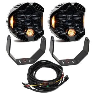Baja Designs® DOT LP6 5000K (Amber DRL) Light Pods Pair w/Brackets & Toggle Harness