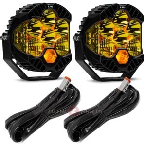 Baja Designs® LP6 Pro Pair LED Amber Driving/Combo Lights & Controller Wiring